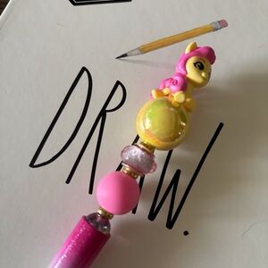 My Little Pony: Posey Bloom handmade beaded pen